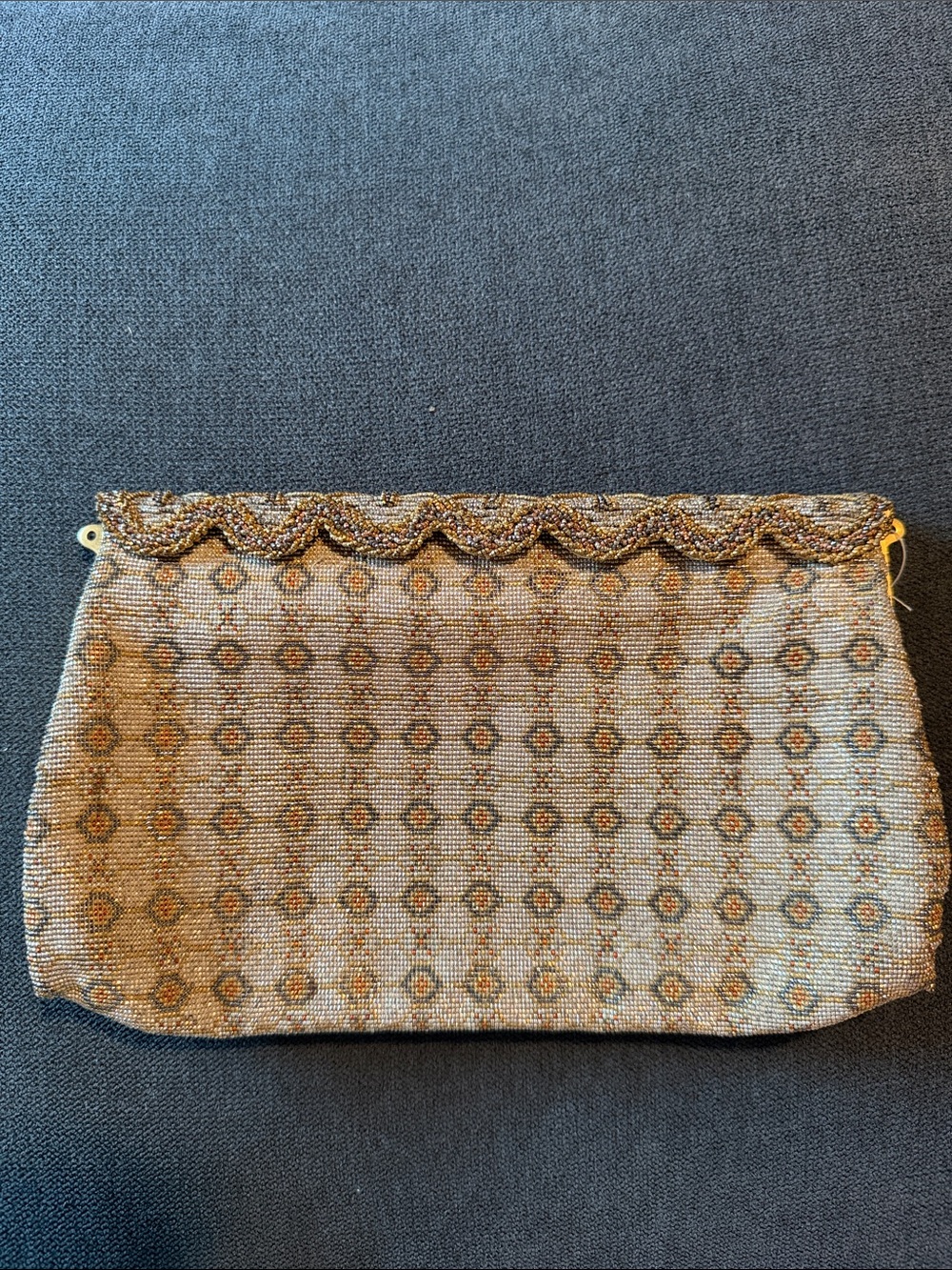 Freddy Paris Antique MicroBeaded Evening Clutch Bag